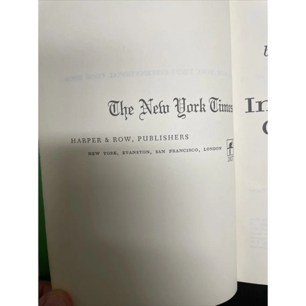 The New York Times International Cookbook By Craig Claiborne 1971  1st edition